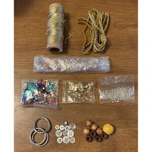 Lot of Mixed Craft Supplies Assorted Miscellaneous Crafting Items